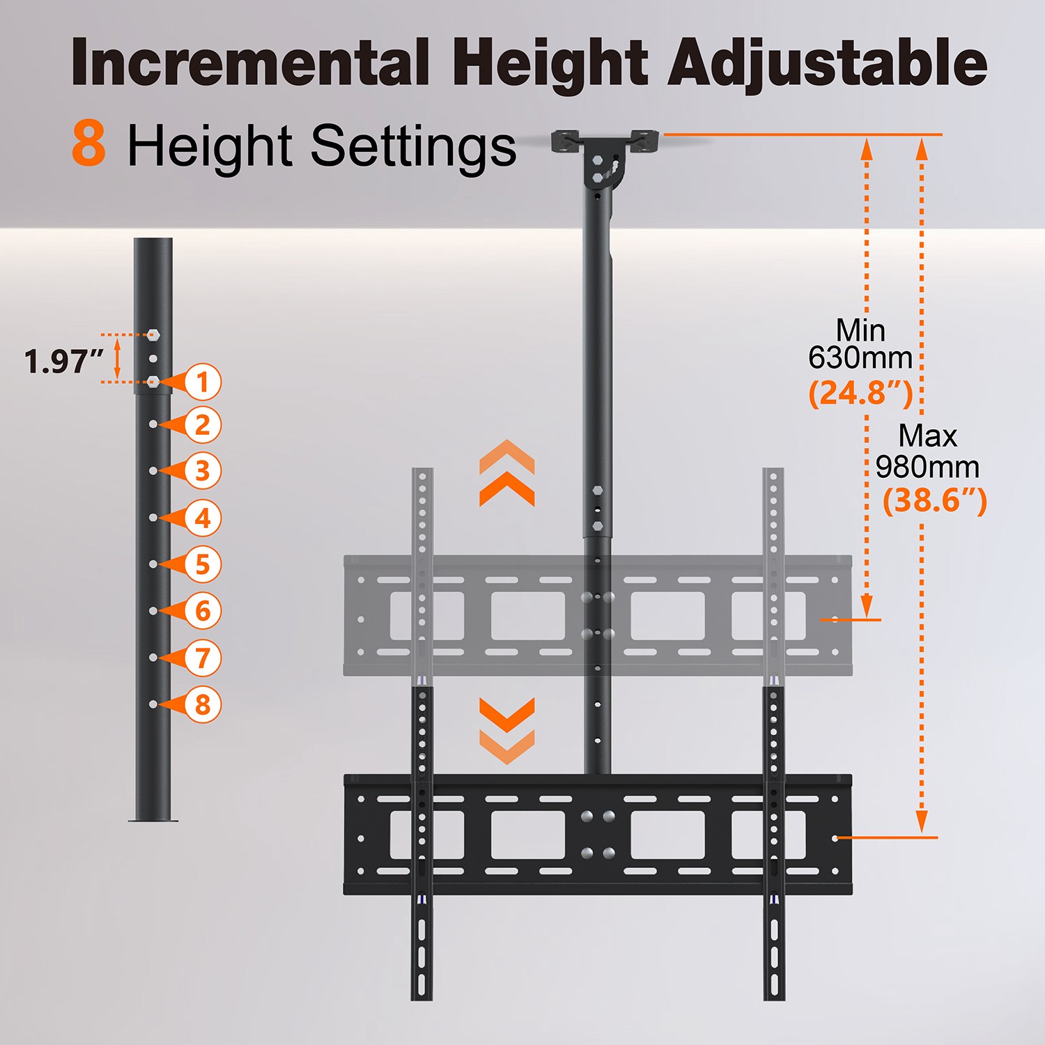 Long Arm Ceiling TV Roof Mount