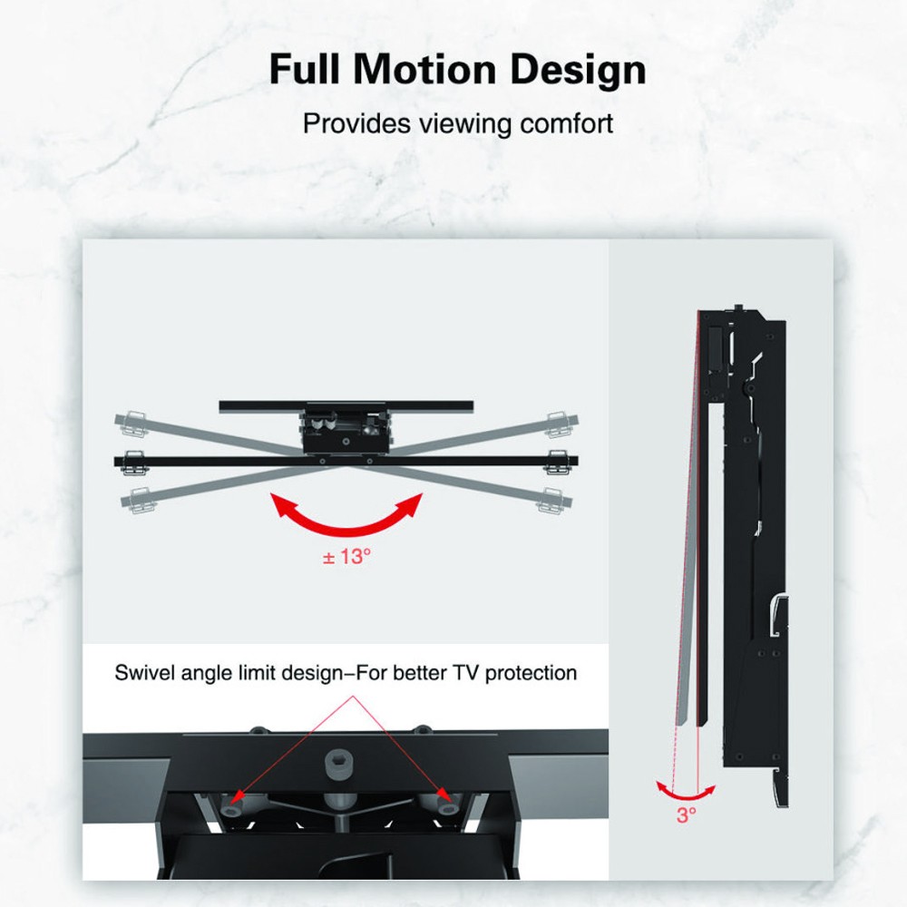 Motorized Fireplace TV Wall Mount Unit TV Lift