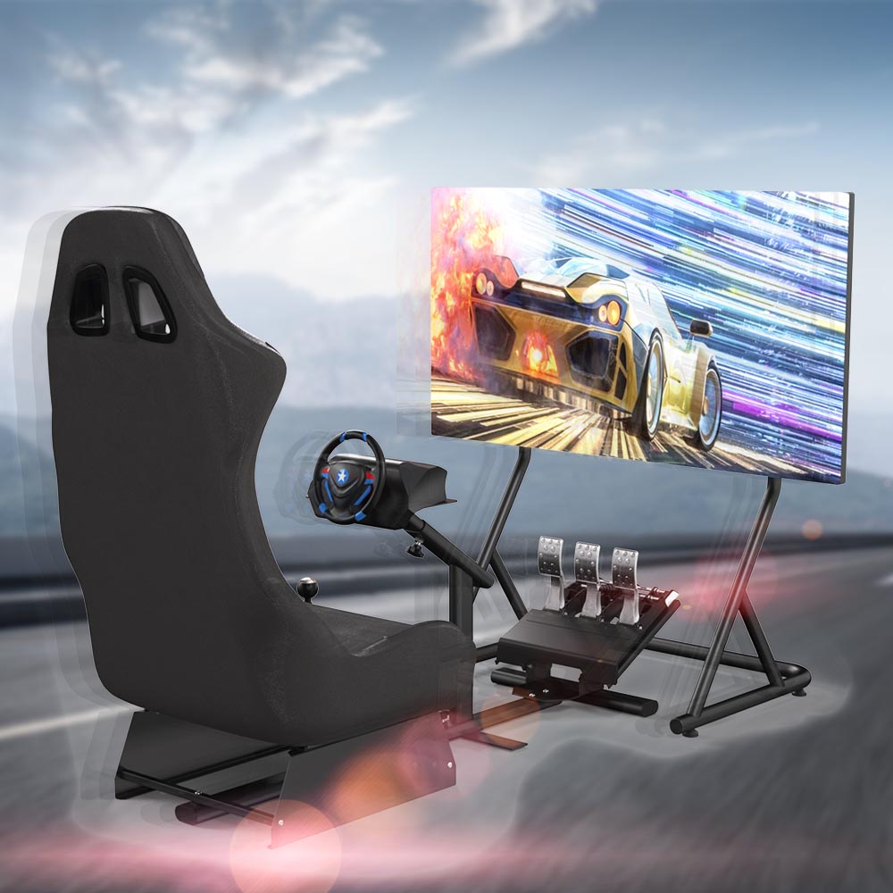 FOLDABLE SIMULATOR RACING COCKPIT