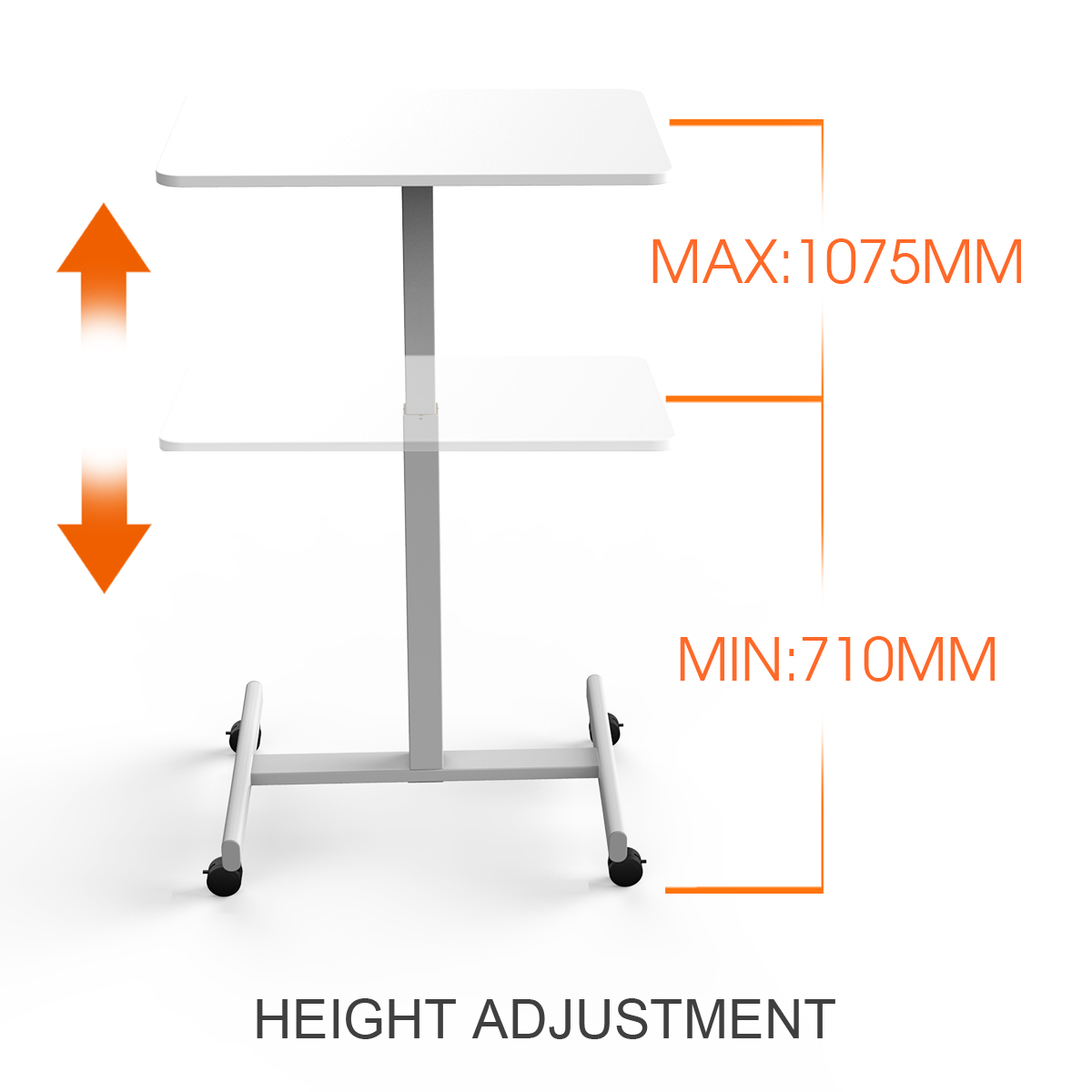 SMALL LAPTOP TABLE WITH WHEELS