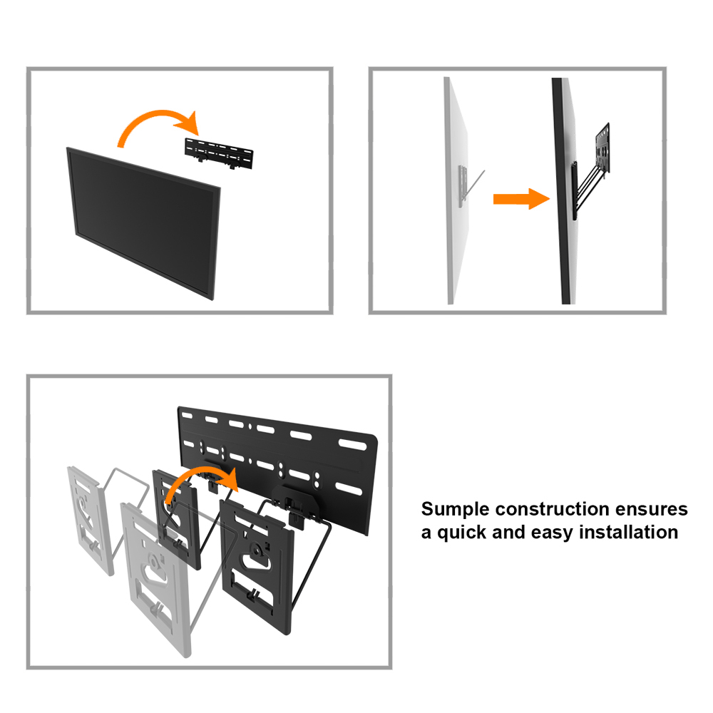 Sumple Construction Utra-slim TV Mount