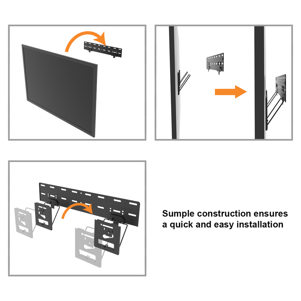 Easy Installation Utra-slim TV Wall Mount Bracket