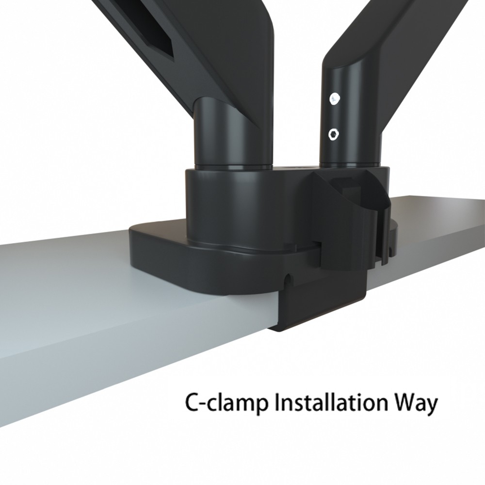 Dual 2 Screens Monitor Arms Stand Mount