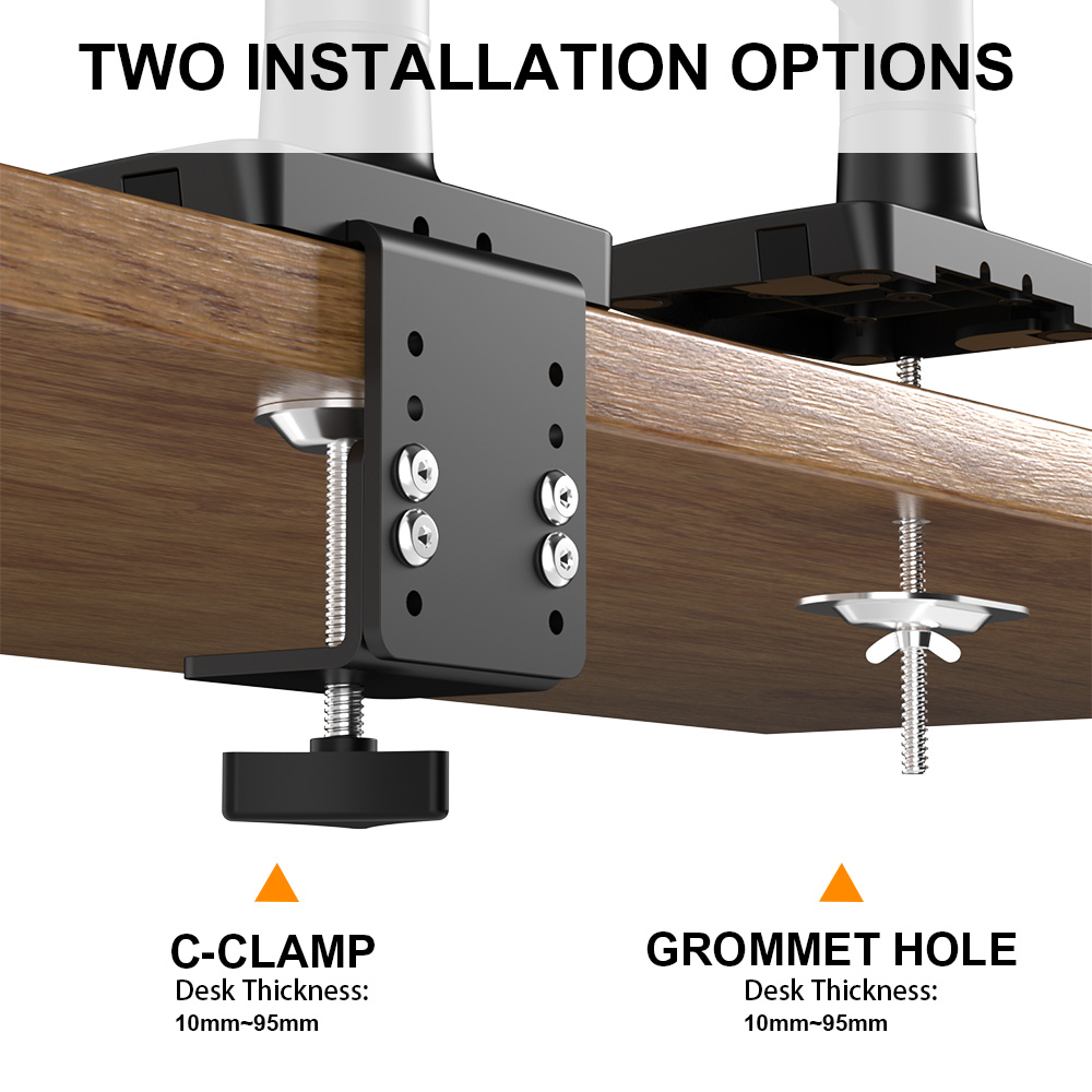 Single Monitor Arm Bracket with Superspeed USB Data Transfer