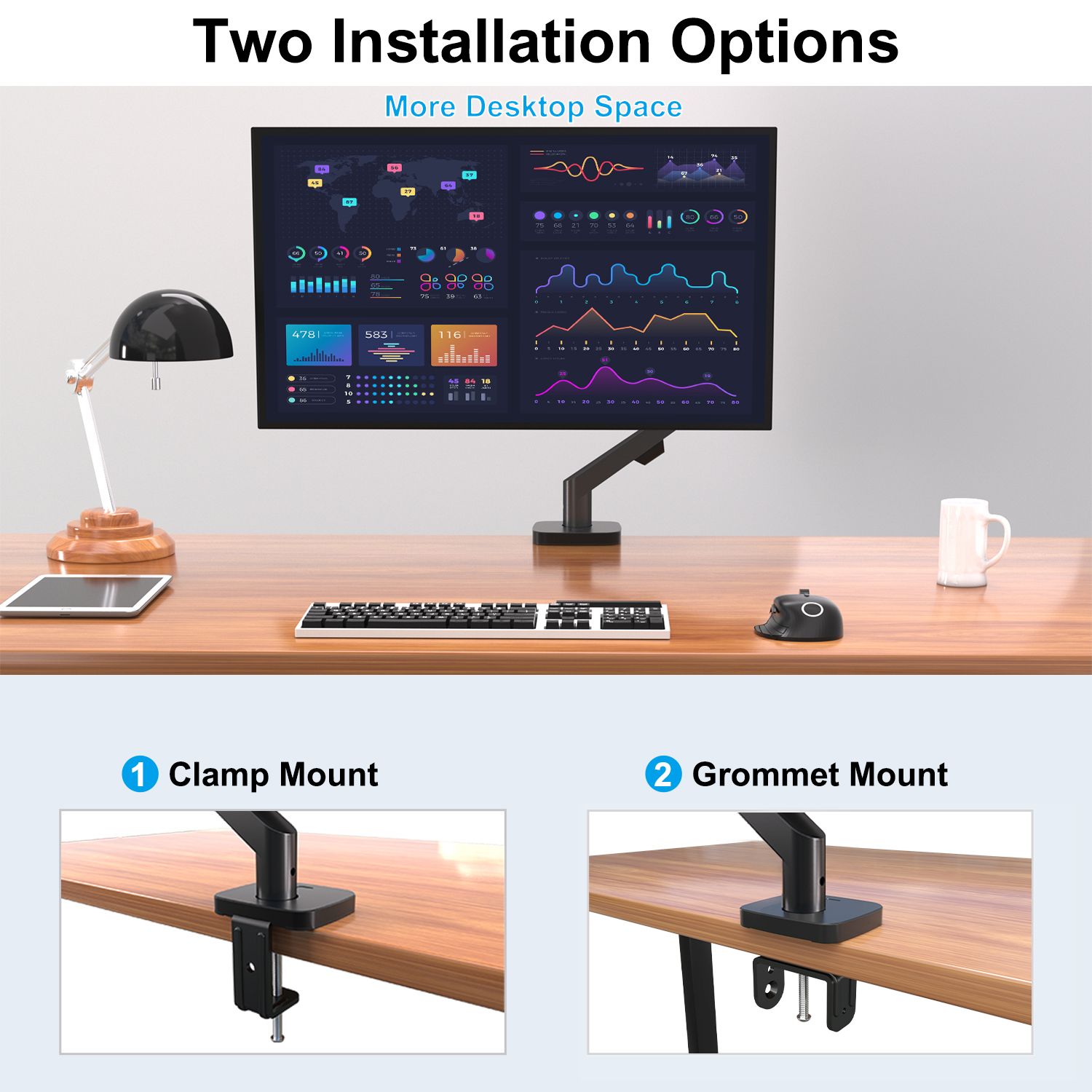 Single Monitor Arm Mount