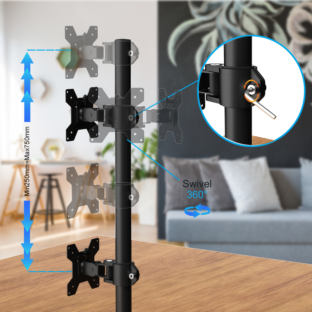 FREE STANDING VERTICLE MONITOR STAND