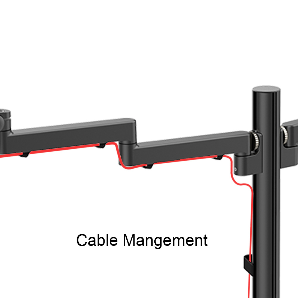 FLEXIBLE DUAL MONITOR ARM STAND