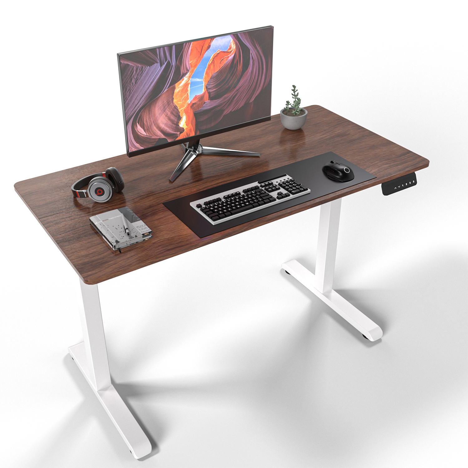 3 LEVELS HEIGHT MEMORY STURDY CONSTRUCTION STANDING DESK TABLE