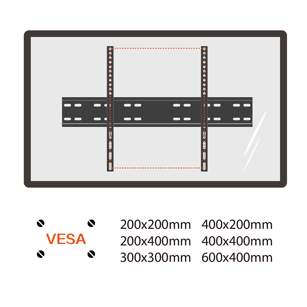 Fixed TV Wall Mount Bracket