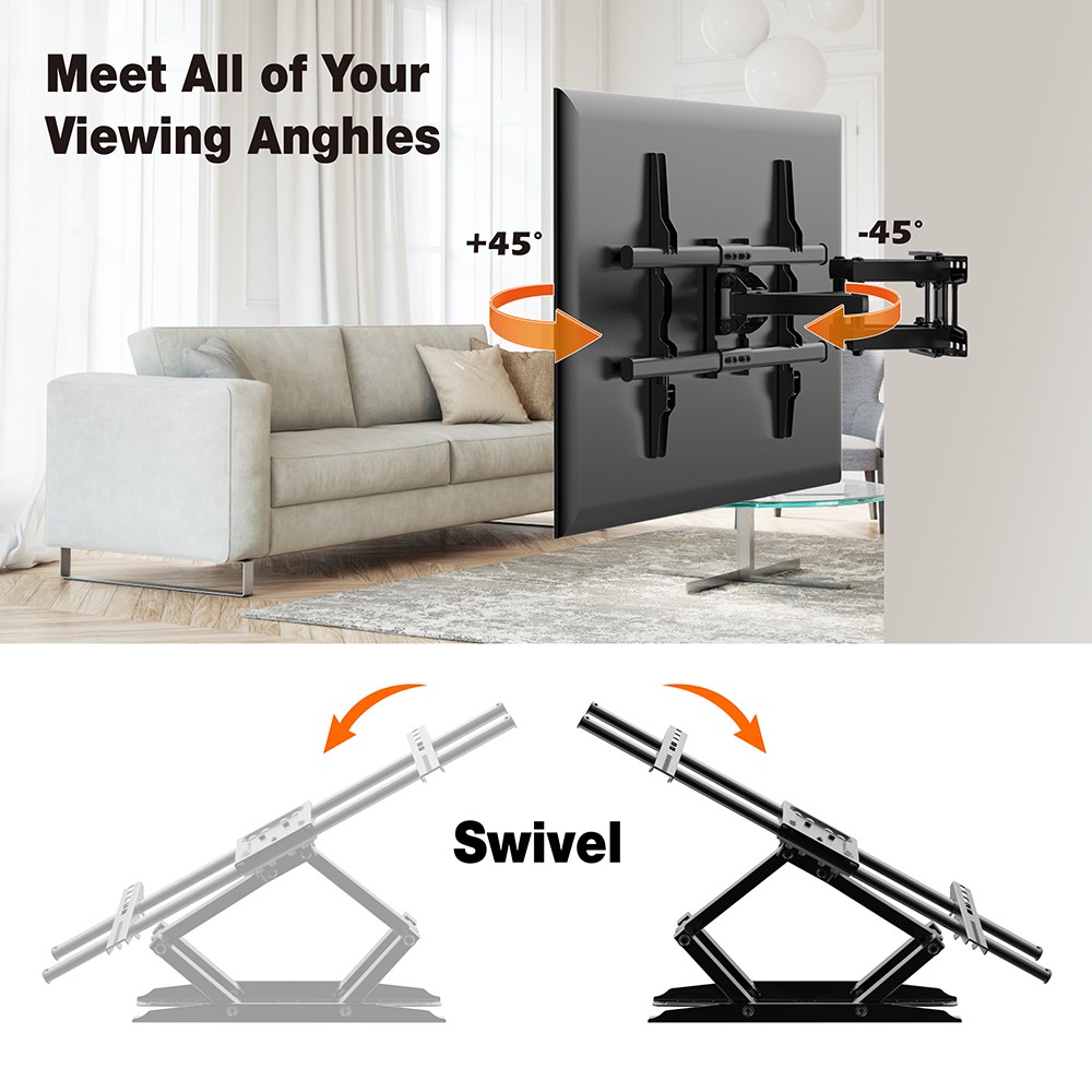 Full Motion TV Monitor Wall Mount