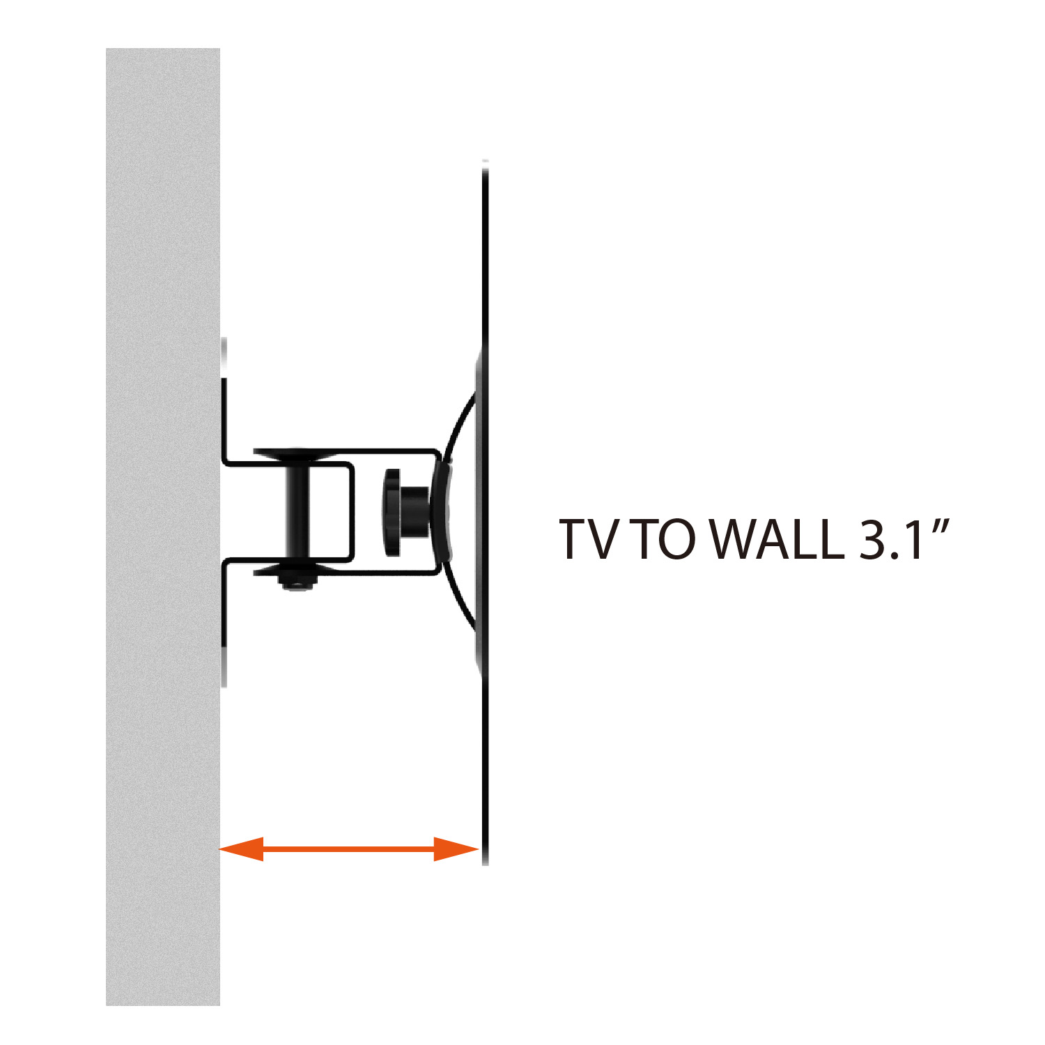 Tilt TV Wall Mount Unit