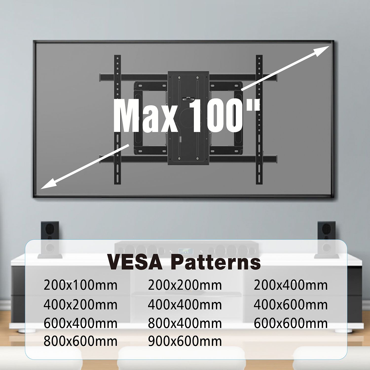 Full Motion TV Wall Mounts for Big Size TV