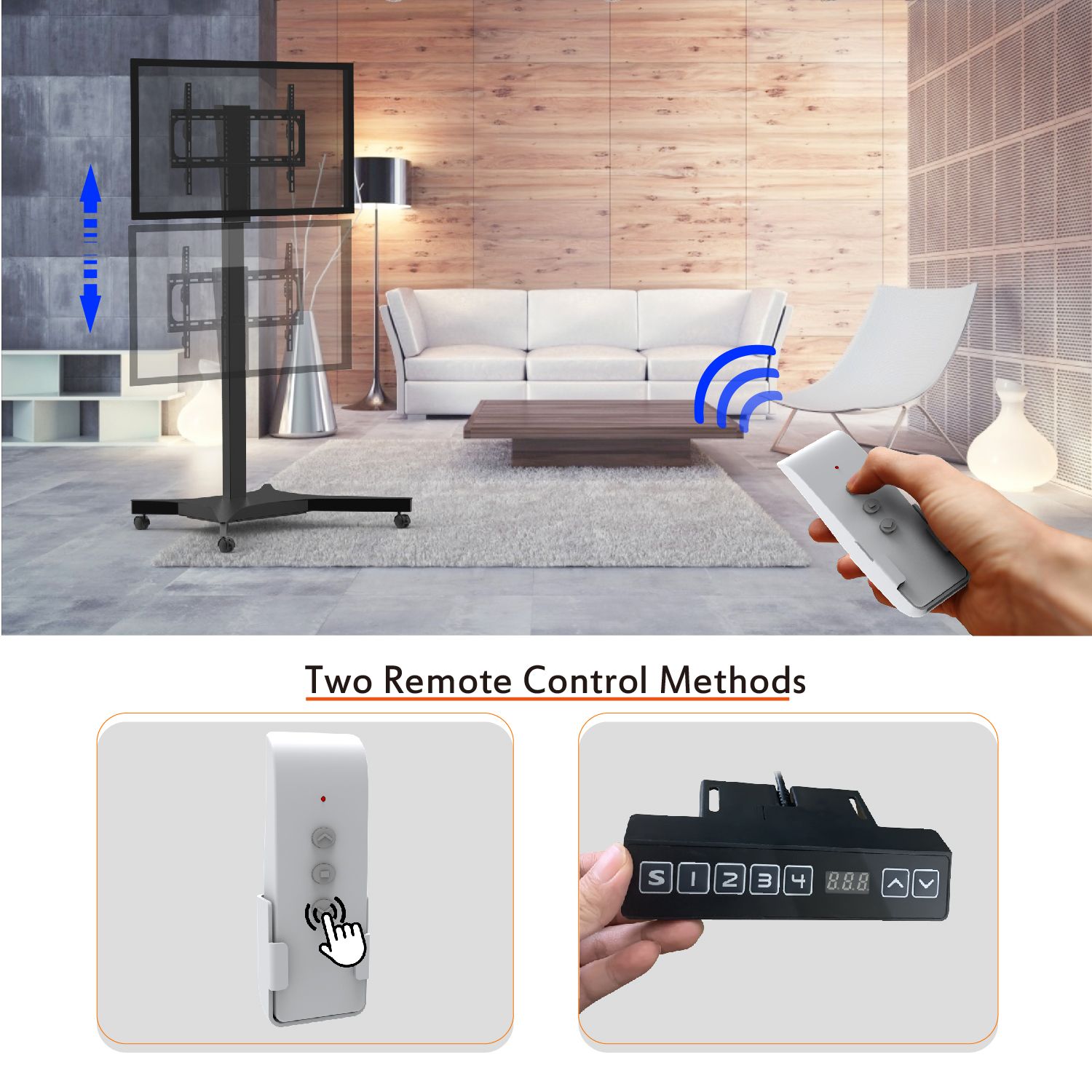 Electric Remote Control Screen Mount Telescopic TV Mount Lift