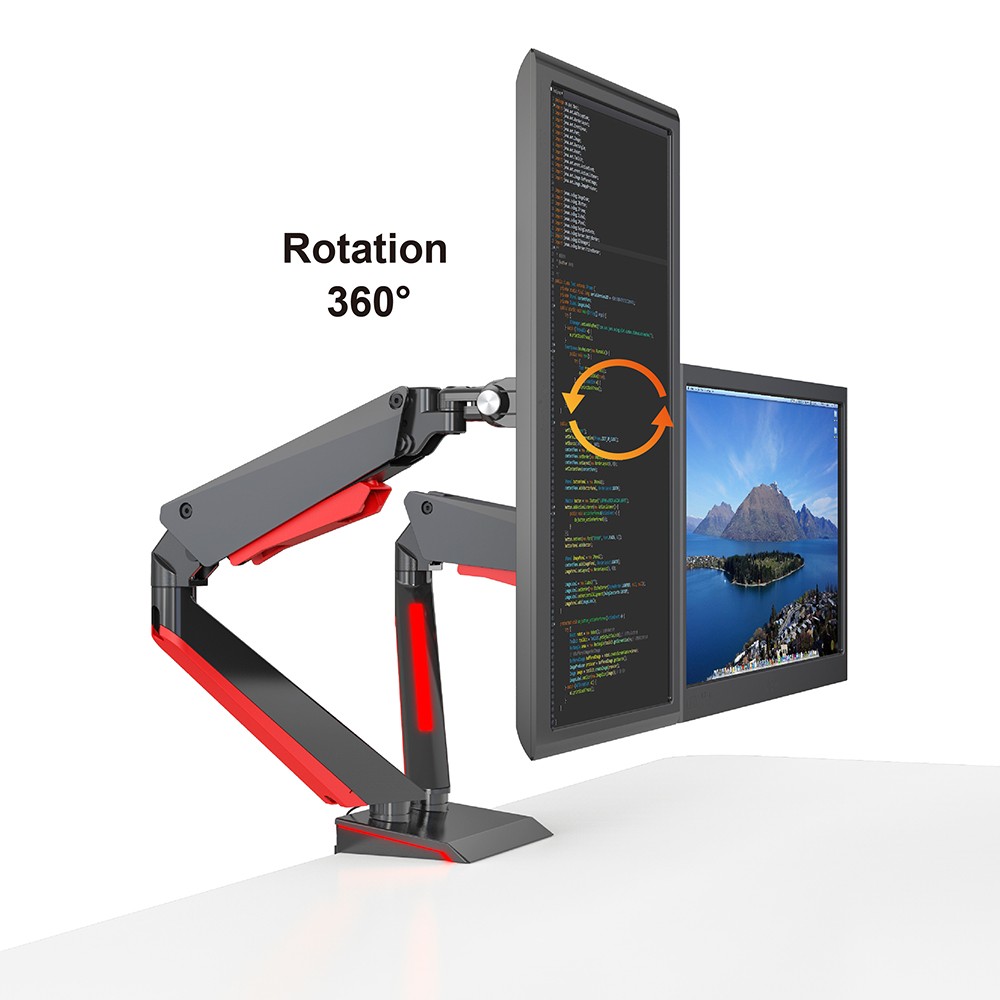 Gaming Dual Monitor Arm Mount