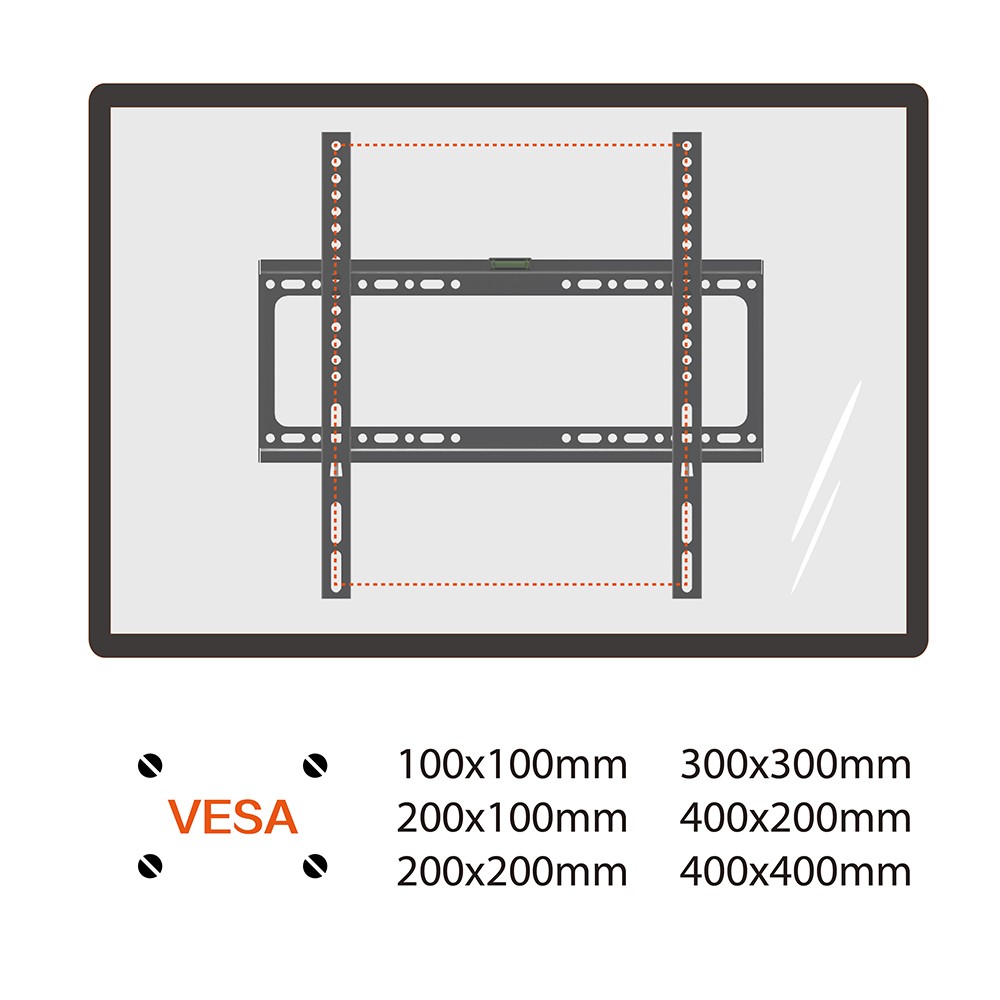 Hollow Out Economical Wide Tv Wall Mount