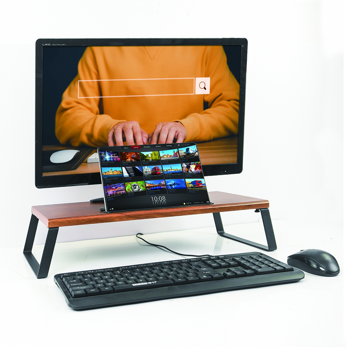 MONITOR STAND RISER WOOD