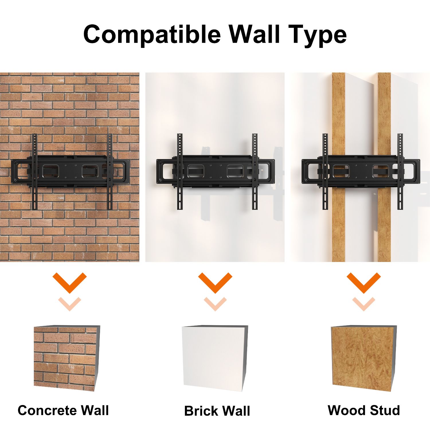 Full Motion TV Monitor Wall Mount