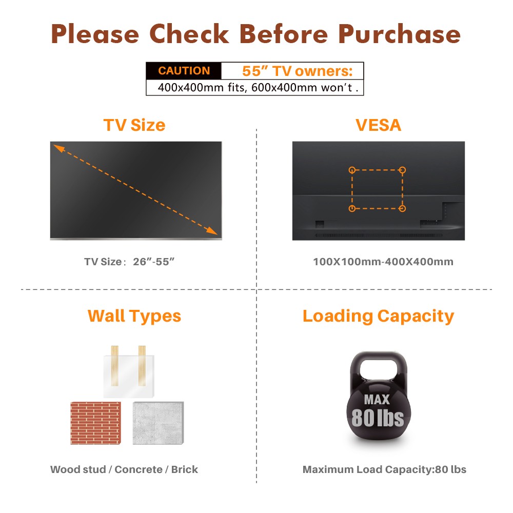 Adjustable TV Wall Mount LCD TV Bracket