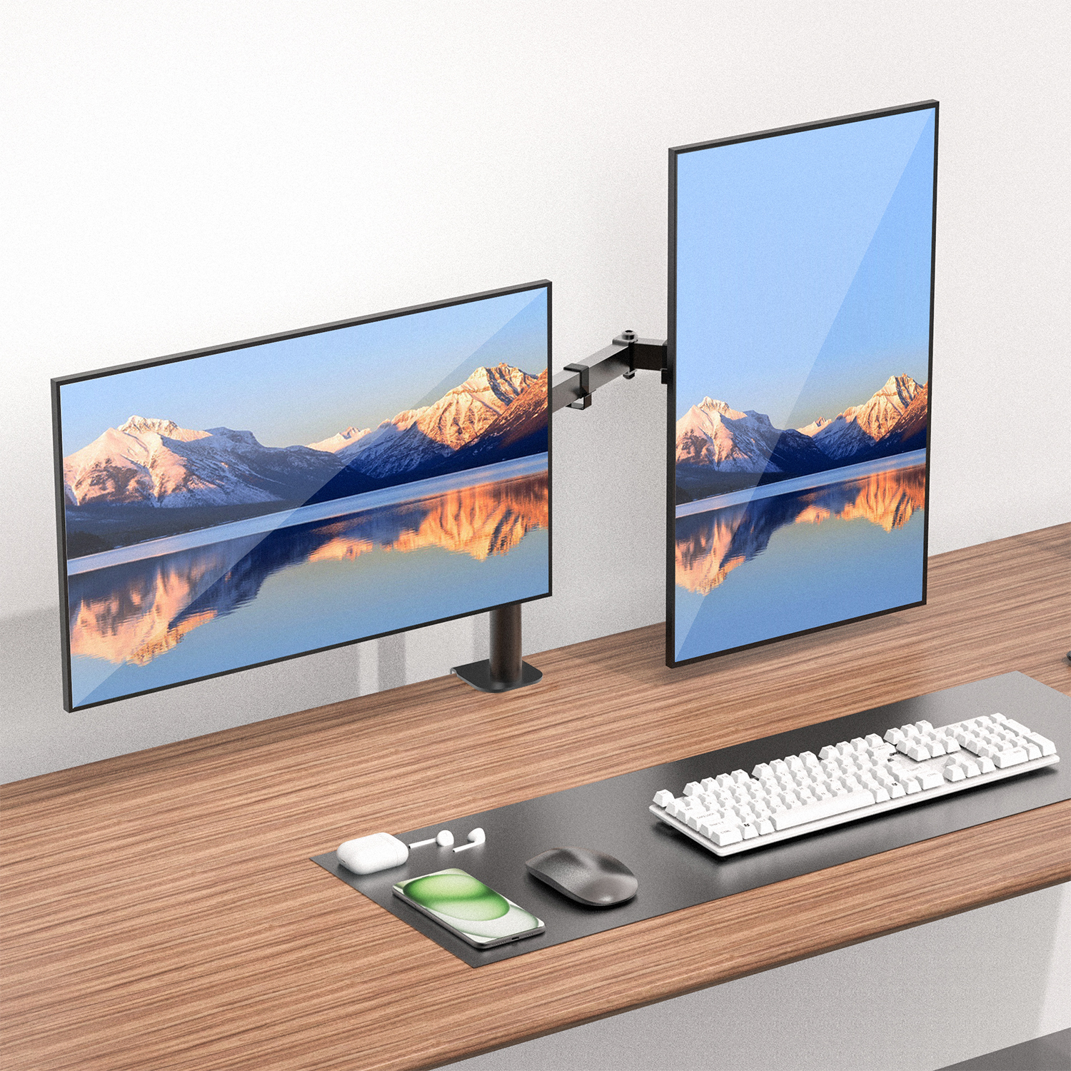 DUAL MONITOR ARMS STAND