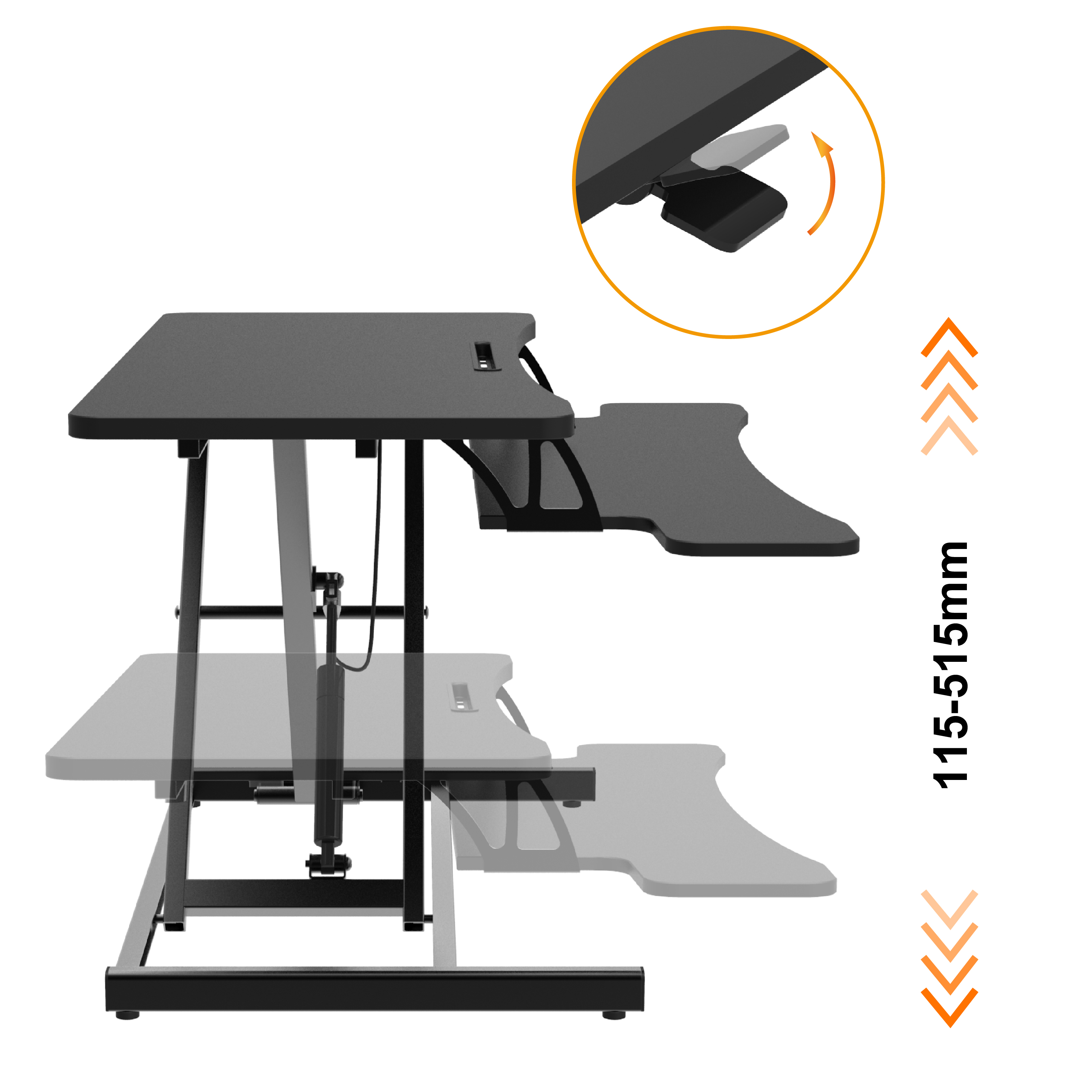 NEW STYLE ERGONOMIC LAPTOP SIT STAND UP DESK RISER