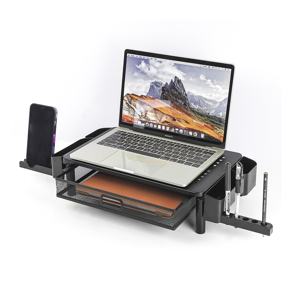 MONITOR ARM STAND RISER WITH DRAWER