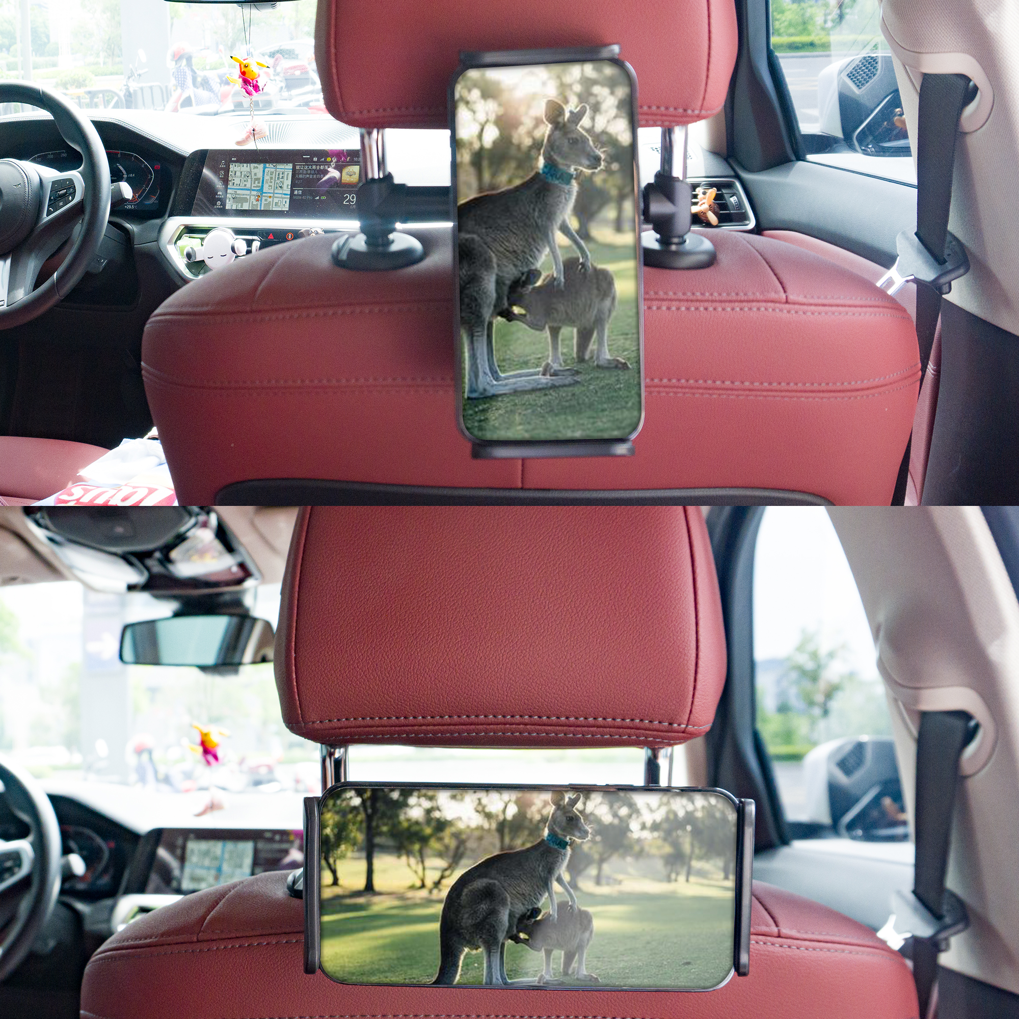 CAR BACK SEAT PHONE HOLDER