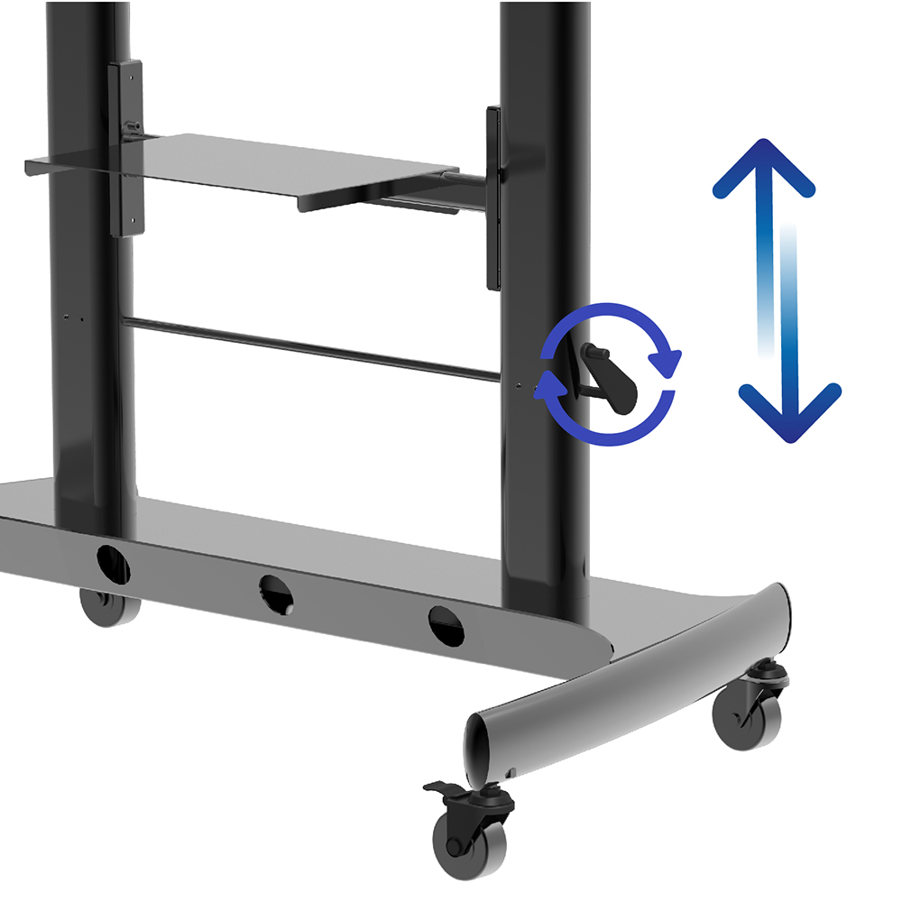 Universal Modern Floating Mobile TV Cart