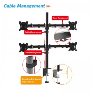 ထုတ်လုပ်သူ အရည်အသွေးမြင့် Multi monitor mount