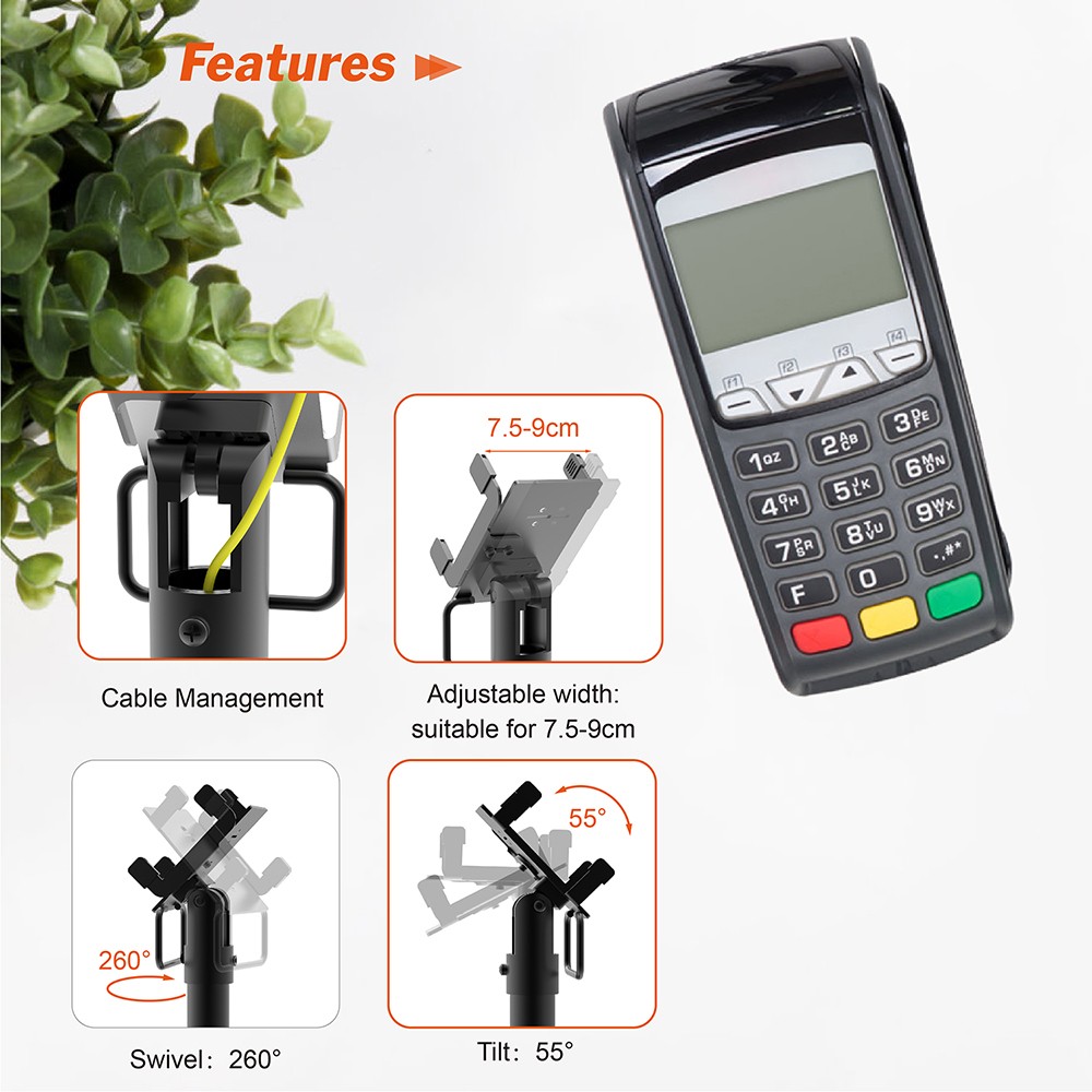 Adjustable Angle Credit Card Terminal POS Stand