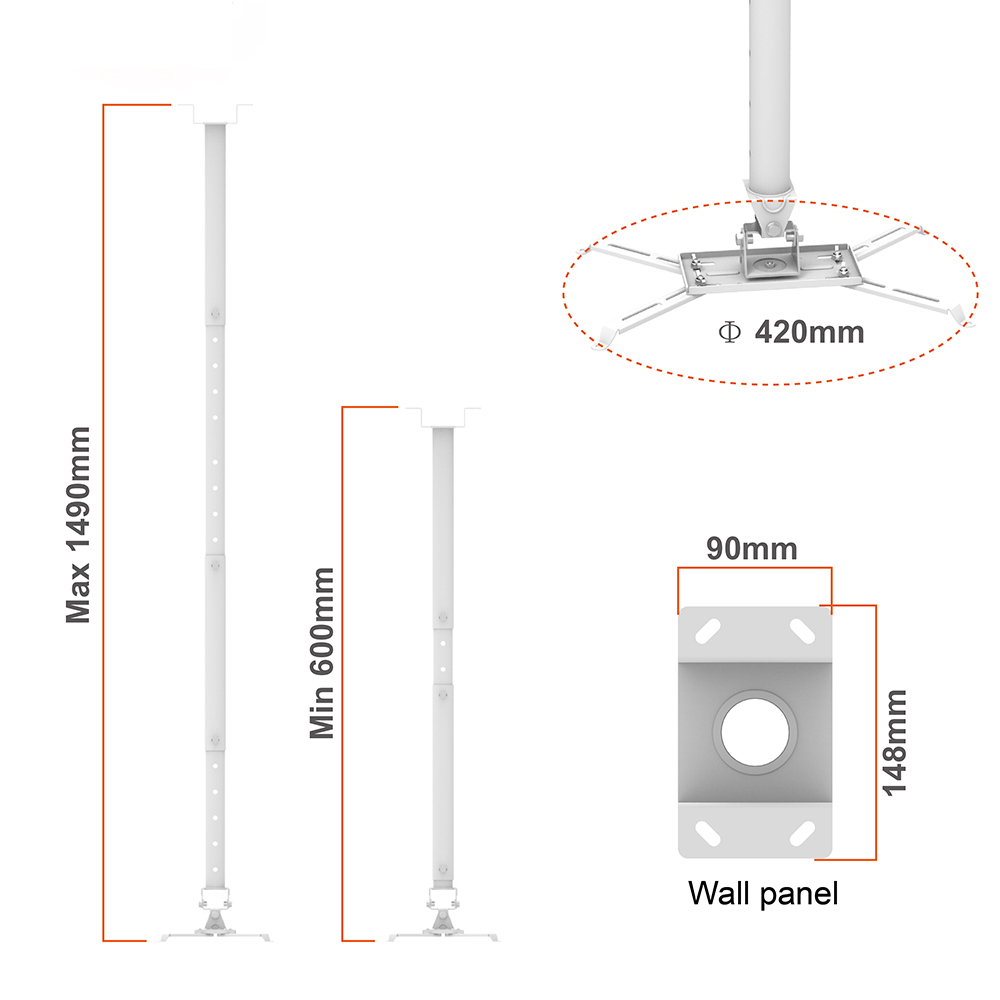 Aluminum Alloy Hanging Bracket Projector Stand Mount