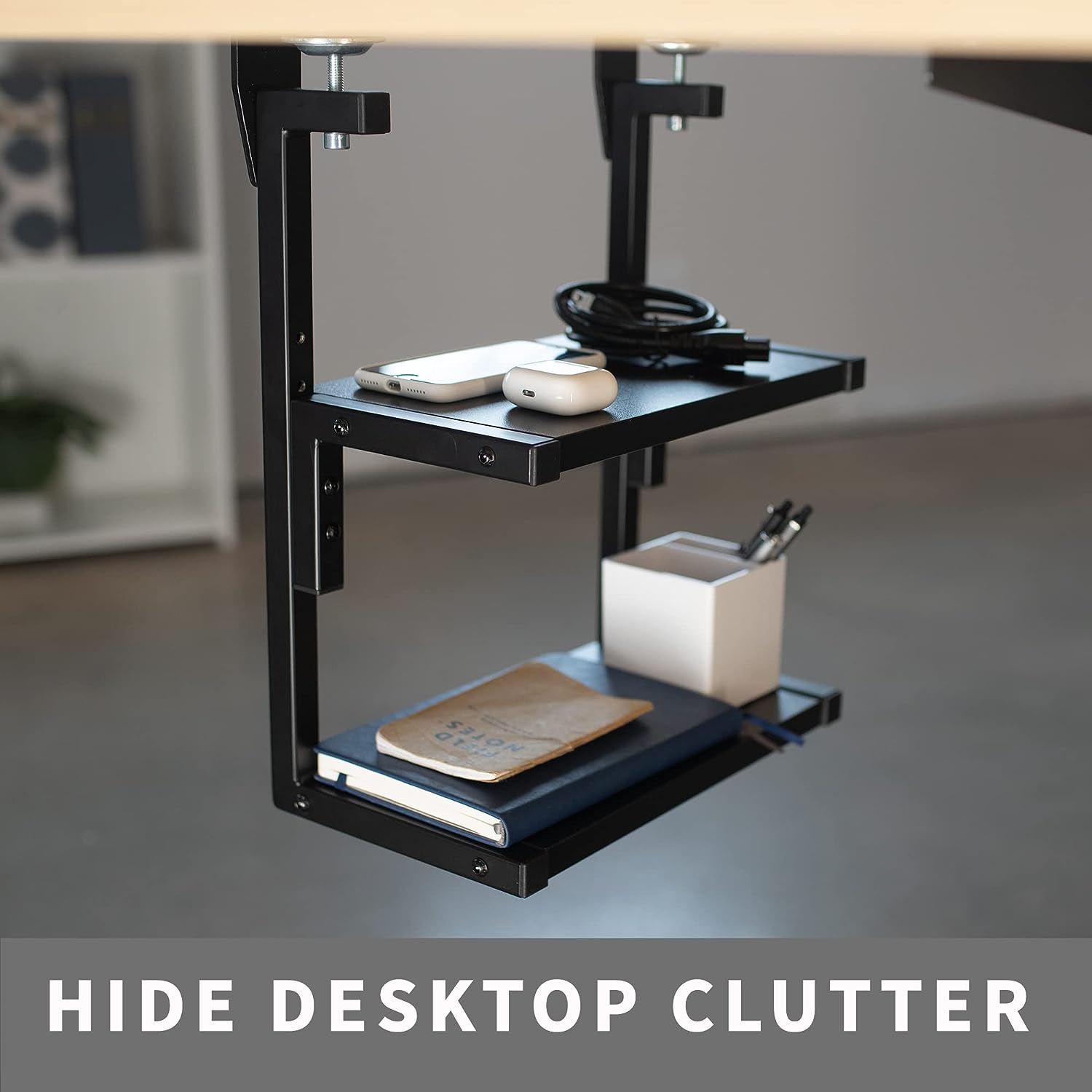 DOUBLE SHELF C CLAMP MOUNTING FOR DESK