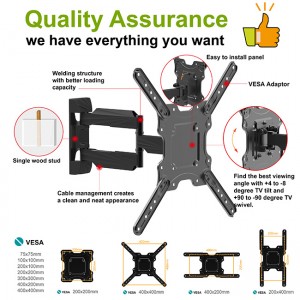 Gidawat sa Manufacturer ang OEM&ODM Adjustable TV Bracket