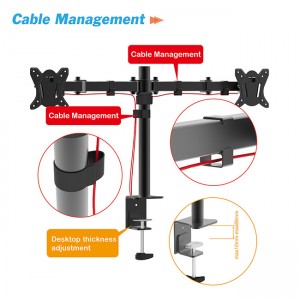 Idizayini entsha yemfashini ye-Orizeal Height Adjustable Monitor Stand, Desk Monitor Stand, Sit Stand Workstation (OZ-OMM020)