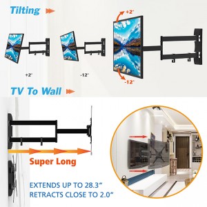 Full Motion TV Wall Mount 55 inchi
