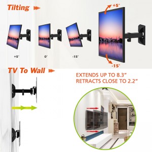 Slàn-reic 2021 Dealbhadh Ùr LCD TV Wall Mount TV Bracket airson a ’mhòr-chuid de 13-27 òirleach