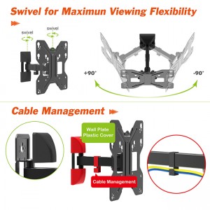 Single Stud TV Mount para sa 42 Inch TV