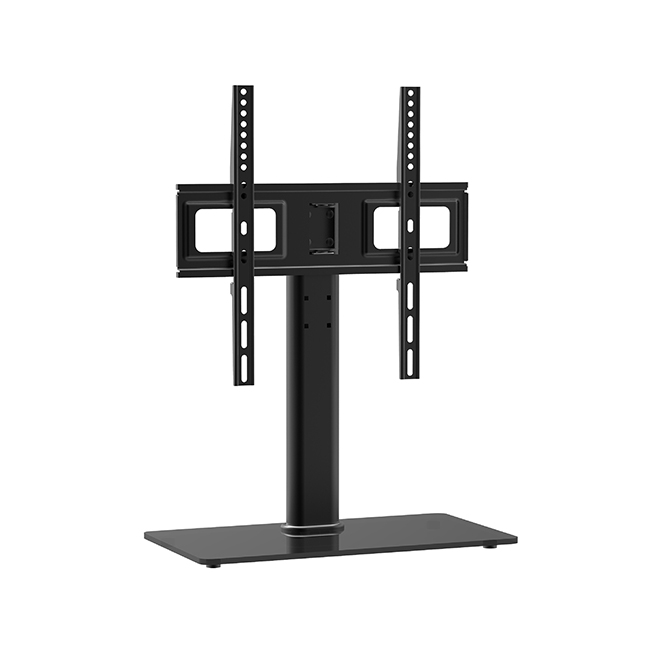 High-Quality Tv Remote Holder Manufacturer –   Height Adjustable TV stand with glass base – CHARM-TECH