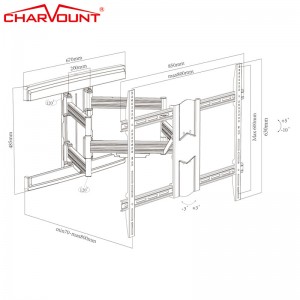 Manufacturer High Quality TV Wall Mount for 85 Inch