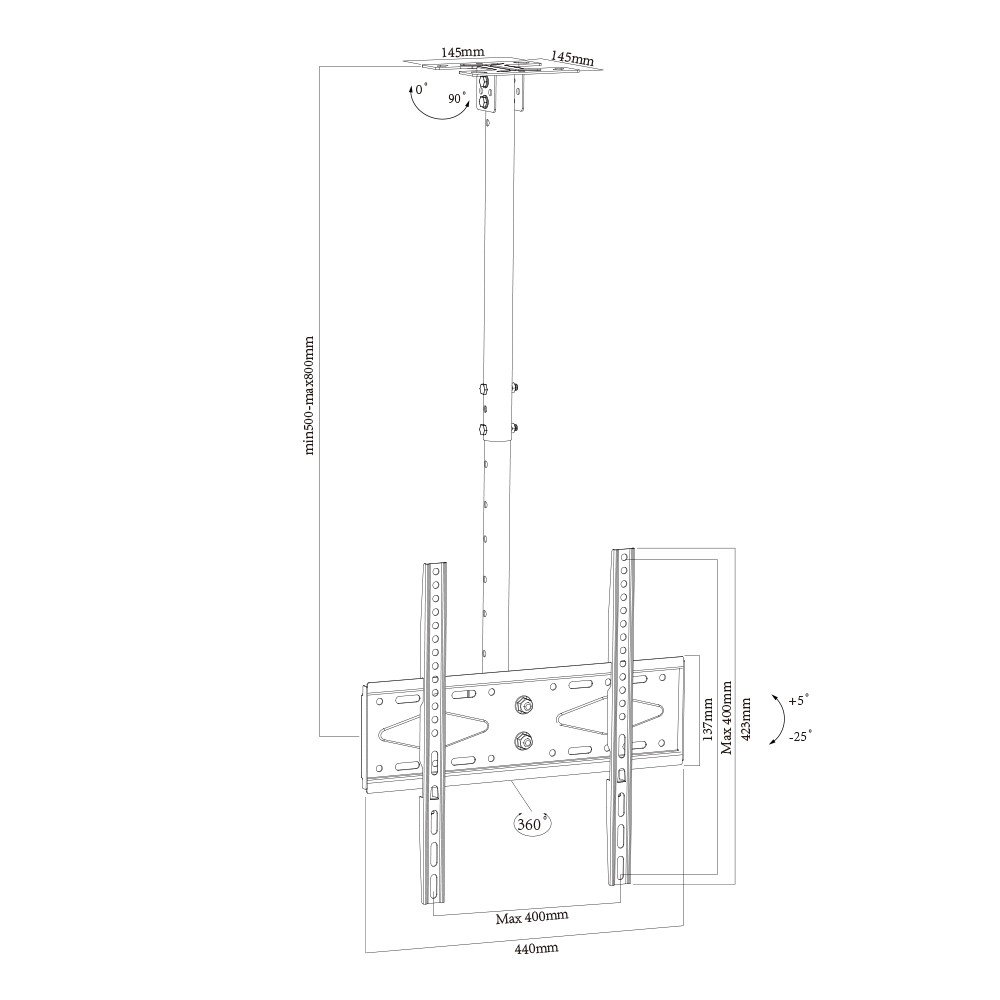 Wholesale Ceiling TV Mounts